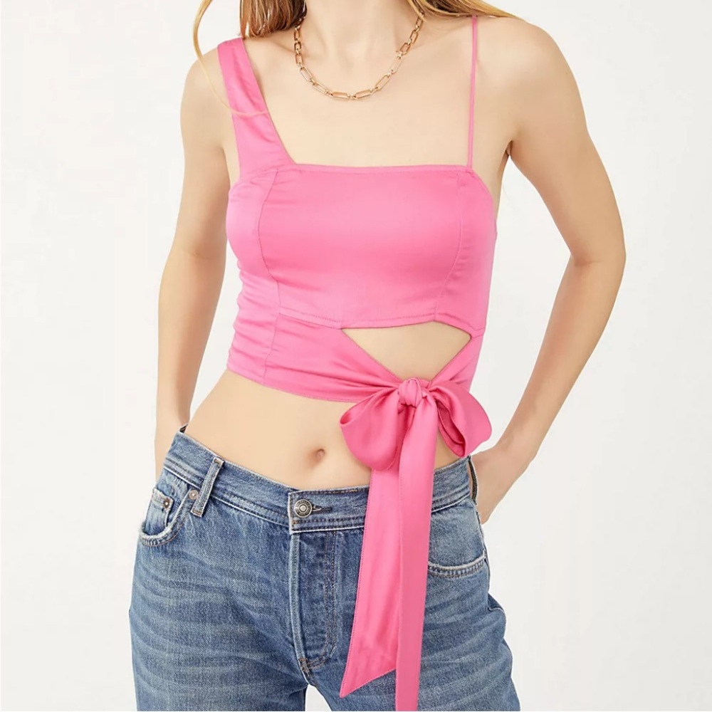 Free People // Mila Tie Crop Top